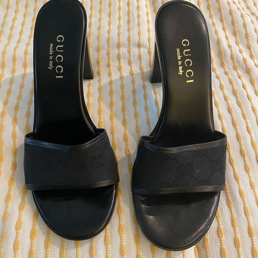 Gucci logo heels